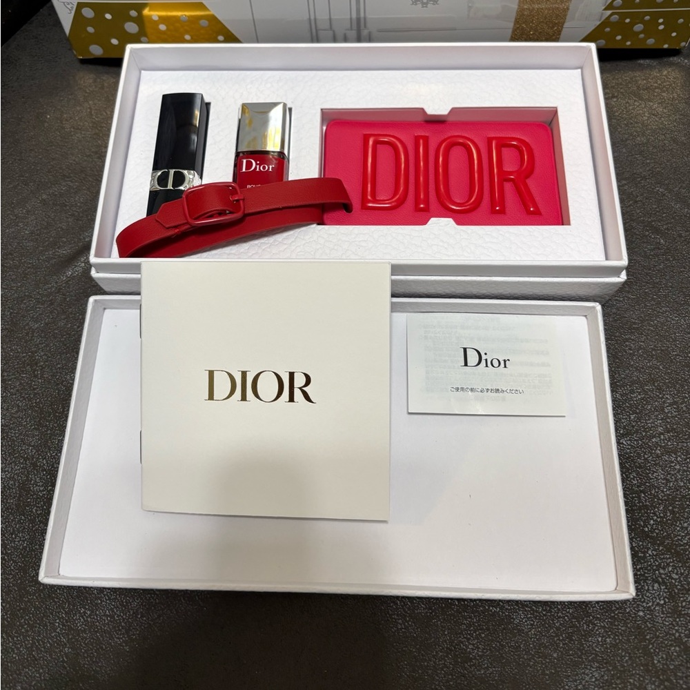 Dior Rouge & Nail & Luggage Tag Gift Box